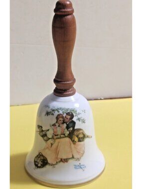 Vintage Gorham Bone China Bell Love's Harmony Norman Rockwell 1976